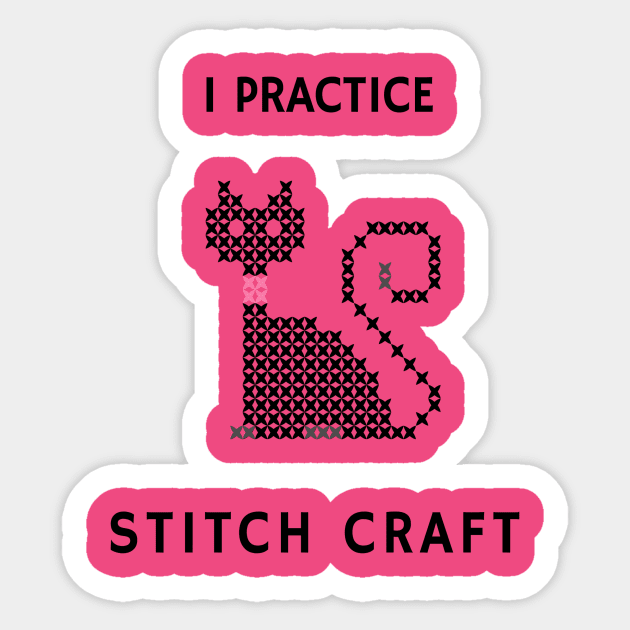 I Practice Stitch Craft Sticker by MamaJplusthree